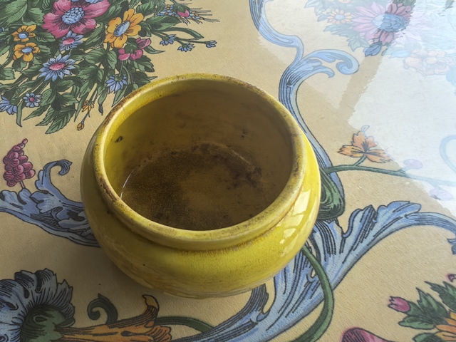 古玩陶瓷黃釉香爐真品鑒賞圖