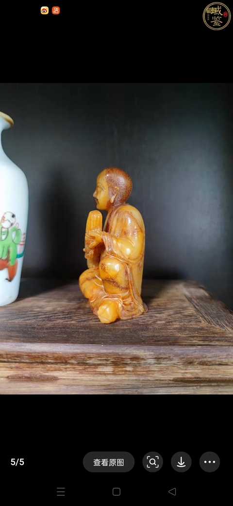 古玩雜項(xiàng)壽山石羅漢真品鑒賞圖