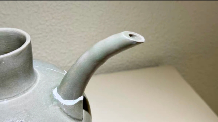 古玩陶瓷越窯標本壺真品鑒賞圖
