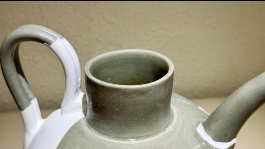 古玩陶瓷越窯標本壺真品鑒賞圖