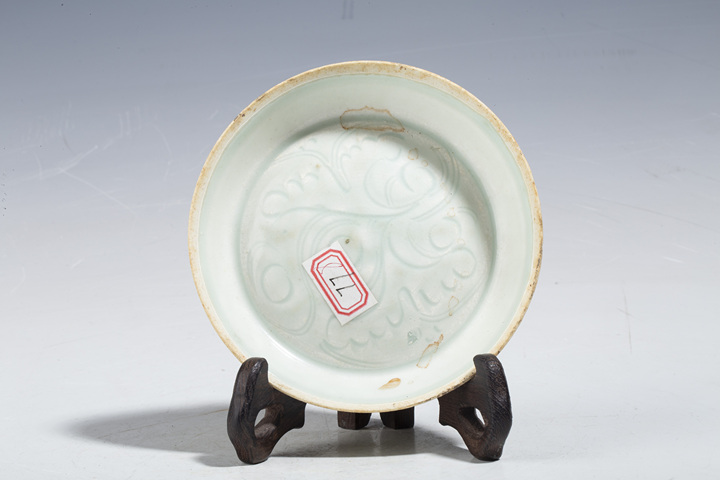 古玩陶瓷明以前·影青釉刻花洗真品鑒賞圖