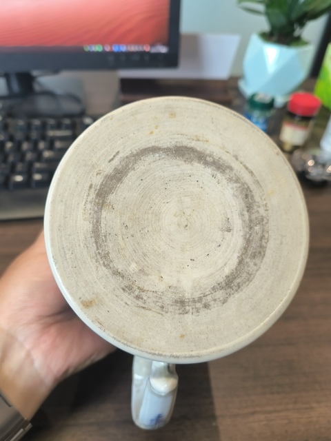 古玩陶瓷青花山水人物馬克杯真品鑒賞圖