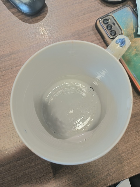 古玩陶瓷青花山水人物馬克杯真品鑒賞圖