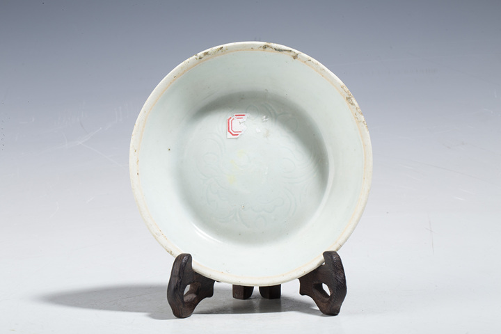 古玩陶瓷明以前·影青釉刻花洗真品鑒賞圖