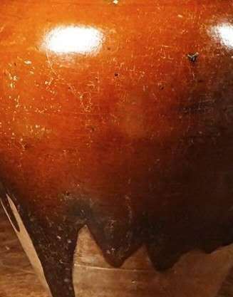古玩陶瓷黃釉萬年罐真品鑒賞圖