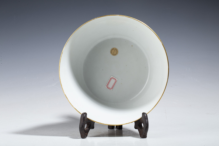 古玩陶瓷清光緒·粉彩龍紋大碗（官）真品鑒賞圖