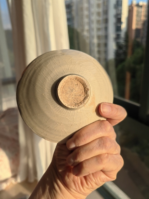 古玩陶瓷青白釉葵口斗笠盞真品鑒賞圖