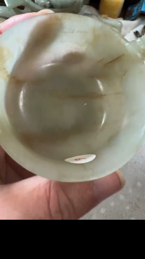 古玩玉器玉杯真品鑒賞圖