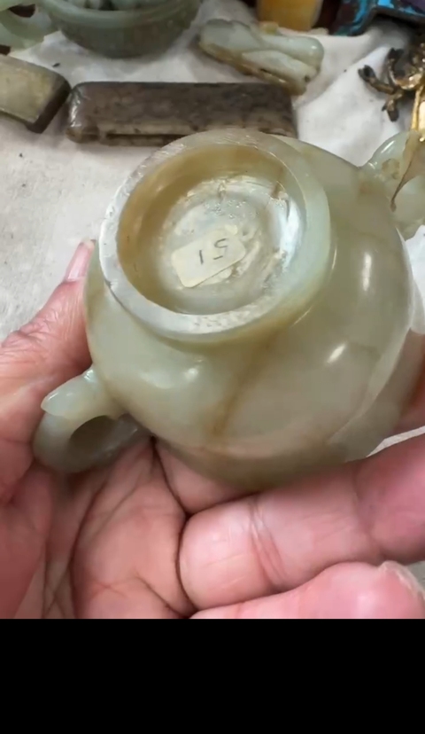古玩玉器玉杯真品鑒賞圖