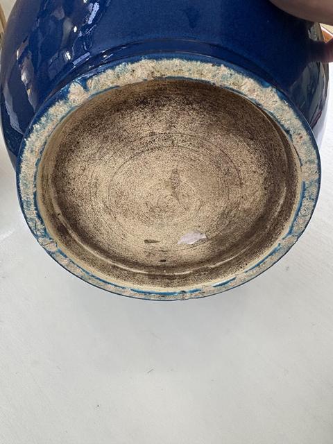 古玩陶瓷藍釉瓶真品鑒賞圖