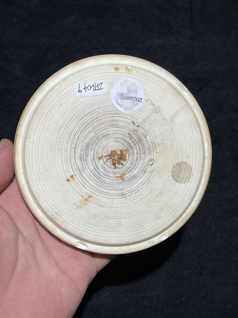 古玩陶瓷粉彩愛菊圖插屏真品鑒賞圖