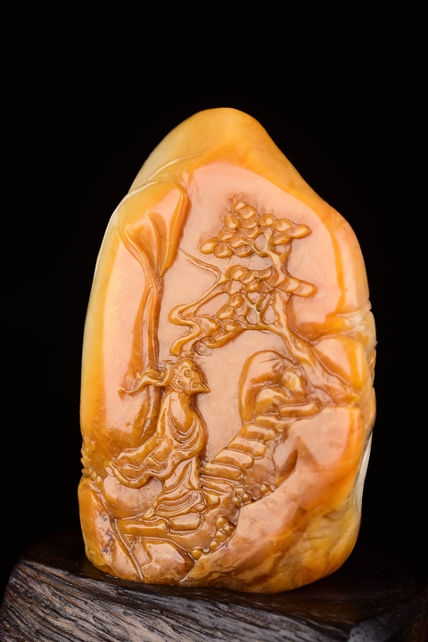 古玩雜項老撾石擺件真品鑒賞圖