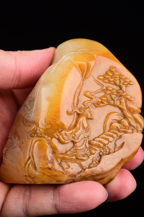 古玩雜項老撾石擺件真品鑒賞圖