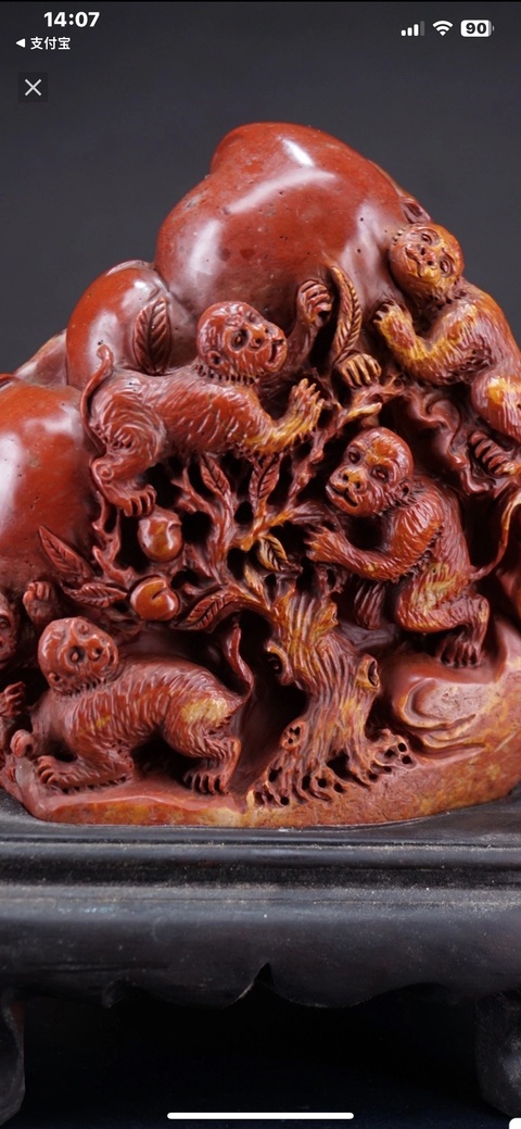 古玩雜項(xiàng)壽山石擺件真品鑒賞圖