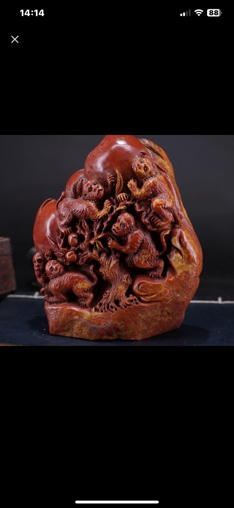 古玩雜項(xiàng)壽山石擺件真品鑒賞圖