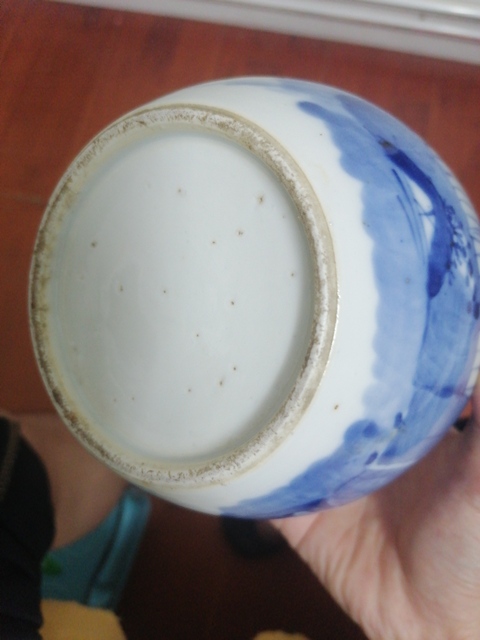 古玩陶瓷人物紋青花罐真品鑒賞圖