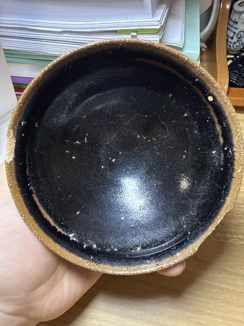 古玩陶瓷黑釉茶盞真品鑒賞圖