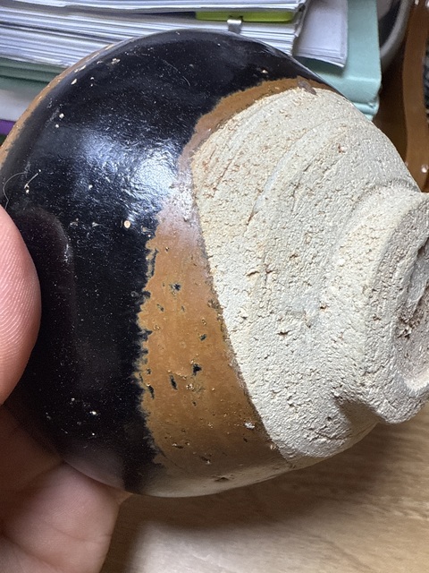 古玩陶瓷黑釉茶盞真品鑒賞圖