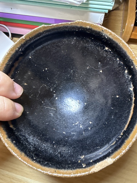 古玩陶瓷黑釉茶盞真品鑒賞圖