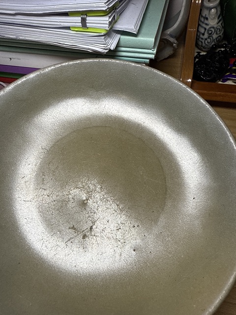古玩陶瓷北宋龍泉窯蓮瓣盤真品鑒賞圖