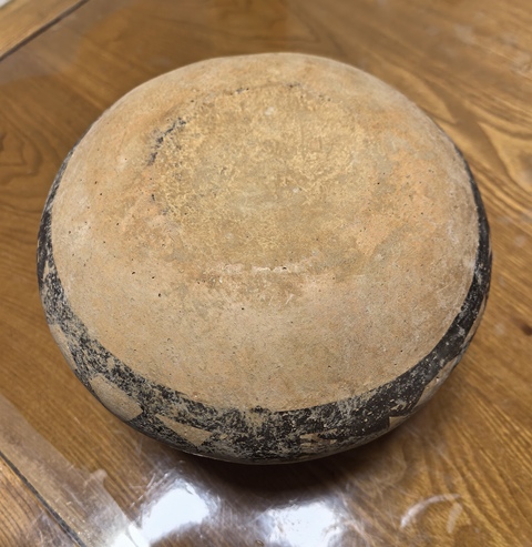 古玩陶瓷彩繪雙耳陶罐真品鑒賞圖
