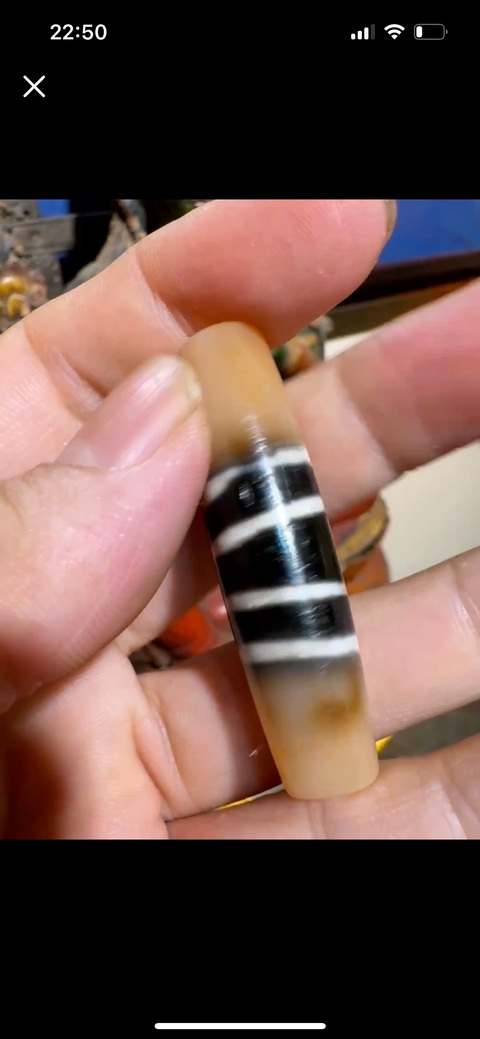 古玩雜項(xiàng)瑪瑙珠真品鑒賞圖