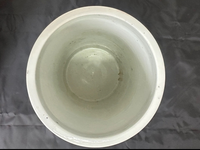 古玩陶瓷粉彩鳳穿牡丹帽筒真品鑒賞圖