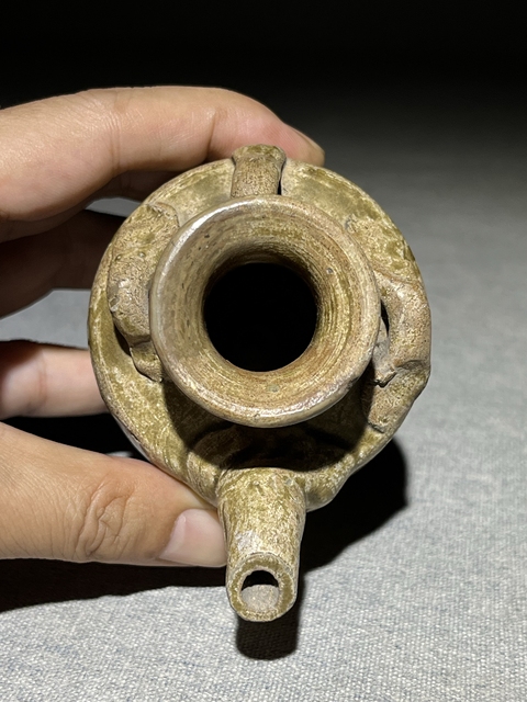 古玩陶瓷青釉小執壺真品鑒賞圖