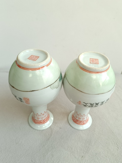 古玩陶瓷粉彩仕女人物紋瓶真品鑒賞圖