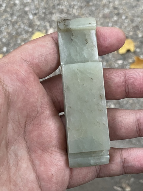 古玩玉器和田玉雕“劍璏”真品鑒賞圖