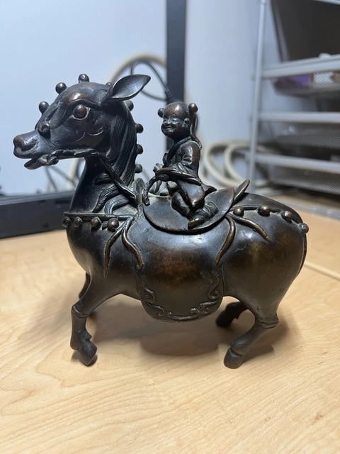 古玩銅器銅香熏真品鑒賞圖