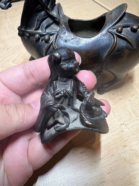 古玩銅器銅香熏真品鑒賞圖
