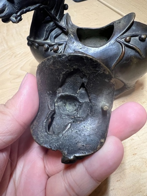古玩銅器銅香熏真品鑒賞圖