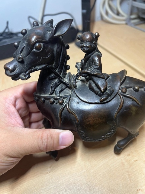 古玩銅器銅香熏真品鑒賞圖