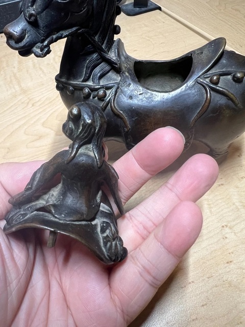 古玩銅器銅香熏真品鑒賞圖