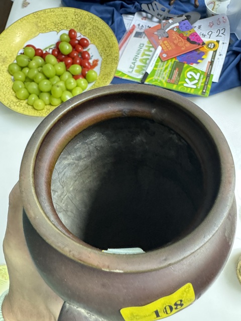 古玩銅器象耳瓶真品鑒賞圖