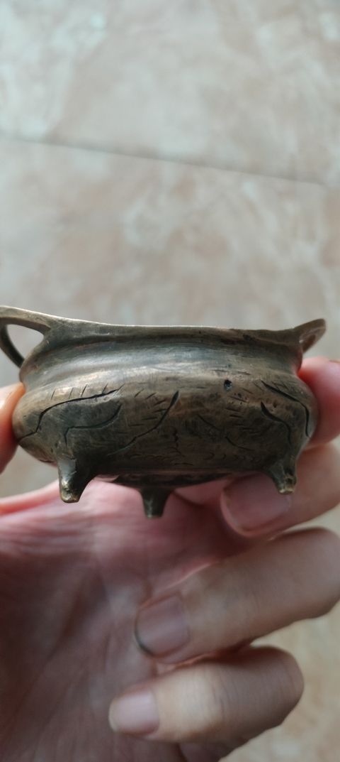 古玩銅器銅爐真品鑒賞圖