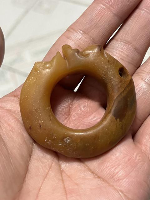 古玩玉器仿古玉龍梟真品鑒賞圖