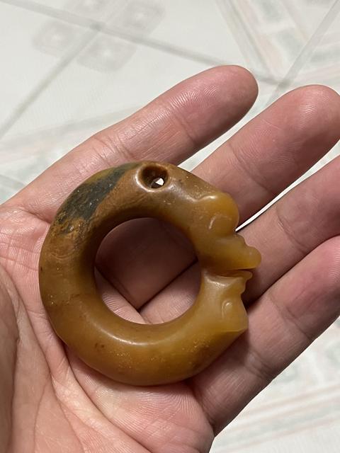 古玩玉器仿古玉龍梟真品鑒賞圖