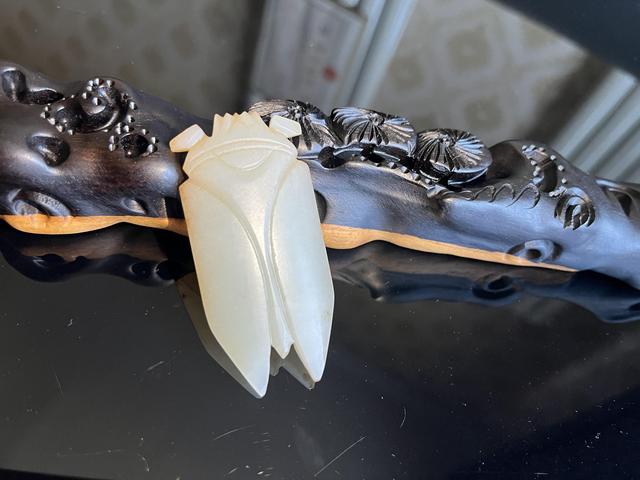 古玩玉器仿古玉龍梟真品鑒賞圖