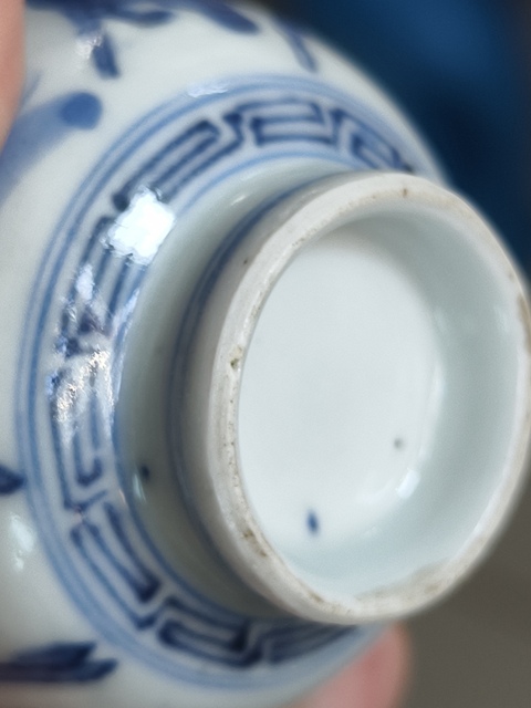 古玩陶瓷駿馬圖壓手杯真品鑒賞圖