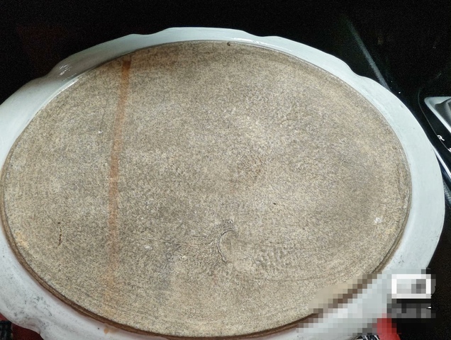 古玩陶瓷向炳和款墨彩山水紋盤真品鑒賞圖