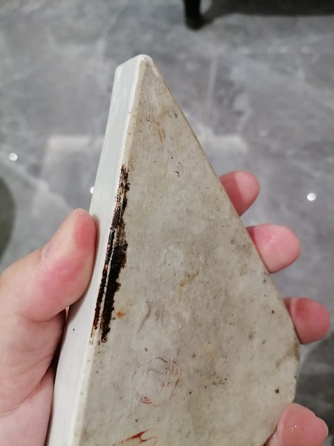 古玩陶瓷五彩洞石花卉紋攢盤真品鑒賞圖