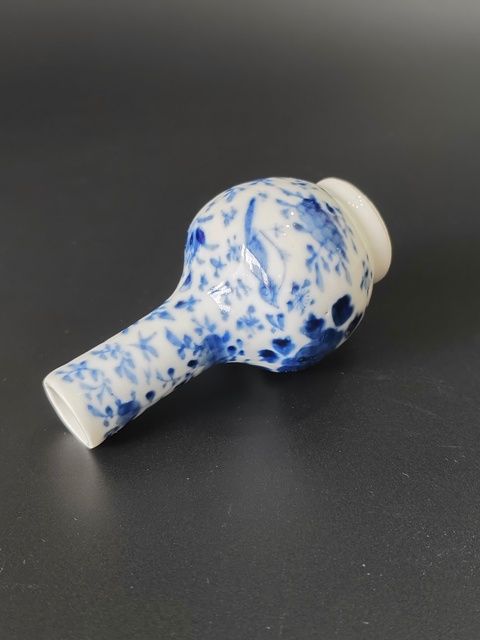 古玩陶瓷清光緒青花天球瓶拍賣,當前價格101元