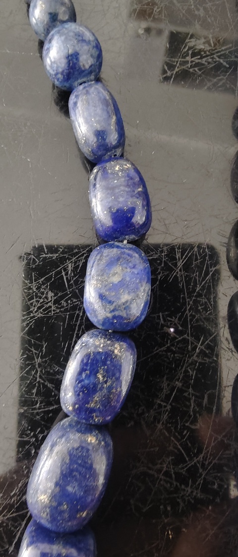 古玩雜項(xiàng)青金石塔珠項(xiàng)鏈真品鑒賞圖