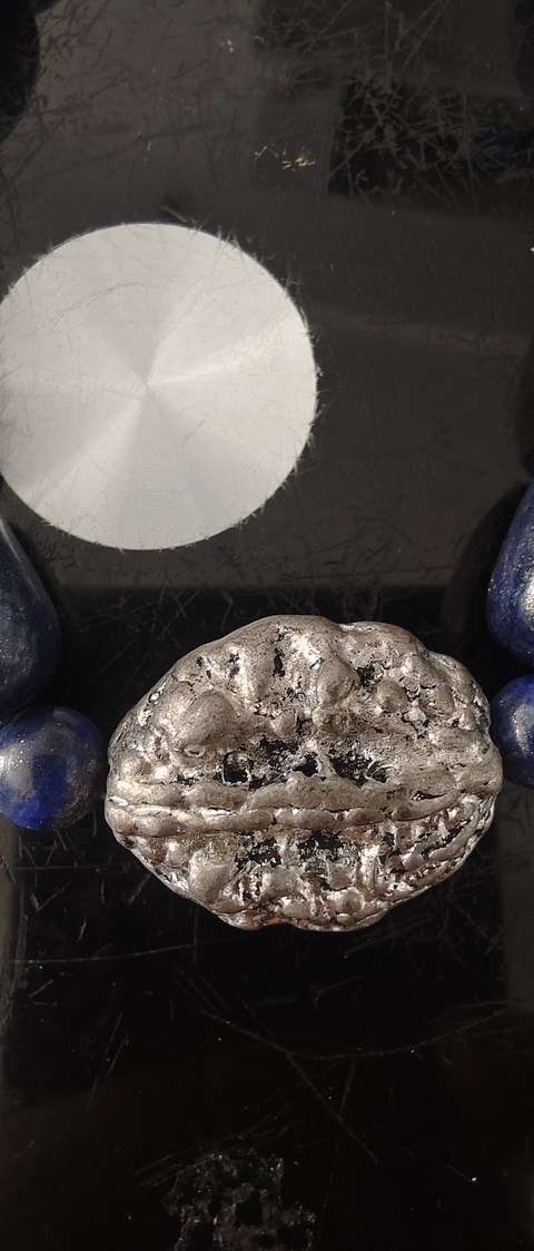 古玩雜項(xiàng)青金石塔珠項(xiàng)鏈真品鑒賞圖