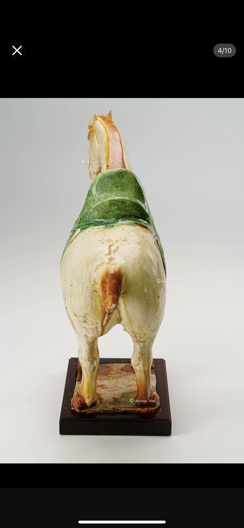 古玩陶瓷三彩馬真品鑒賞圖