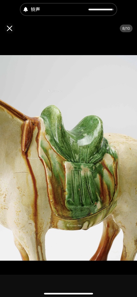 古玩陶瓷三彩馬真品鑒賞圖