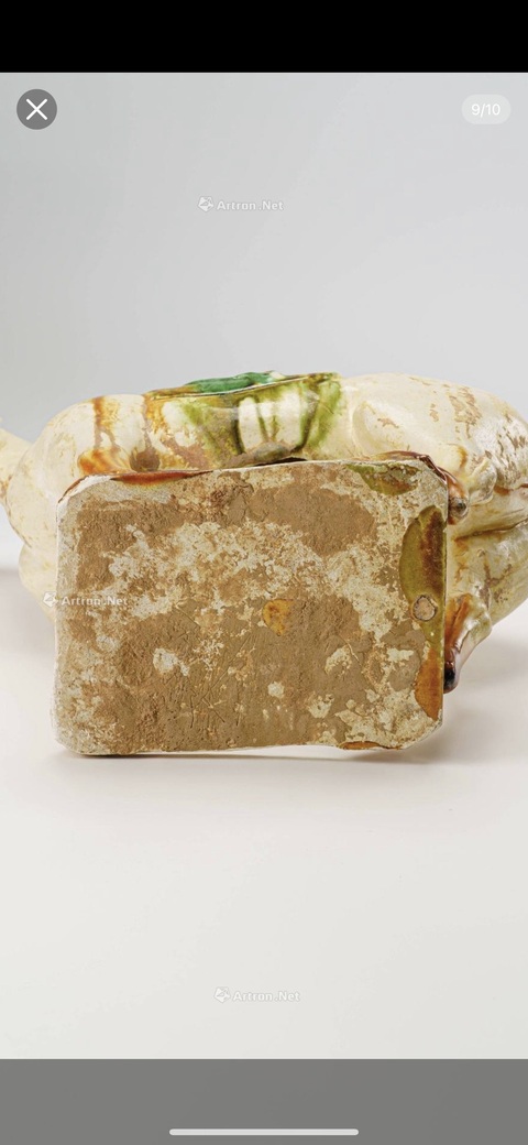 古玩陶瓷三彩馬真品鑒賞圖