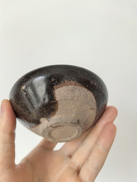 古玩陶瓷遇林亭窯褐釉茶盞真品鑒賞圖